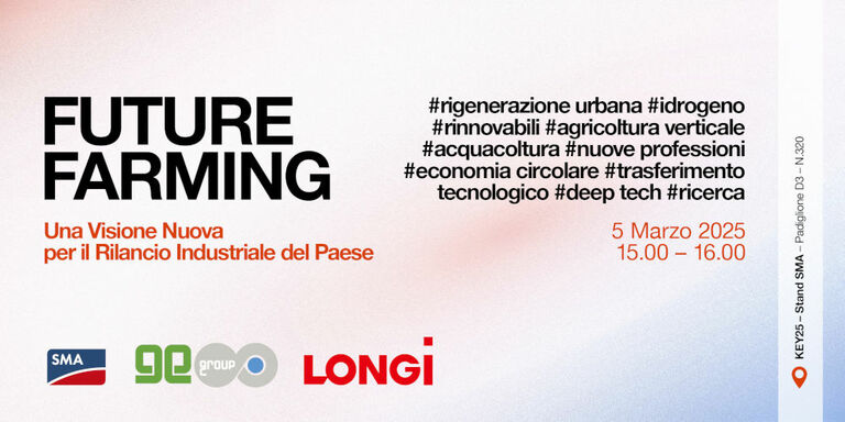 HGV, SMA e LONGi insieme in una partnership strategica per il progetto H2 Era Green Valley