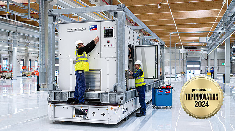 Sunny Central FLEX vince il Top Innovation Award 2024 e viene installato per la prima volta