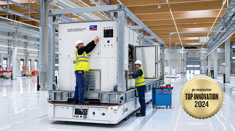 Sunny Central FLEX vince il Top Innovation Award 2024 e viene installato per la prima volta